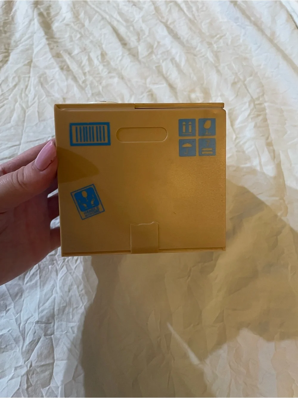 Stealing Cat Piggy Bank - Fresh Fish Brown Cardboard Box Style